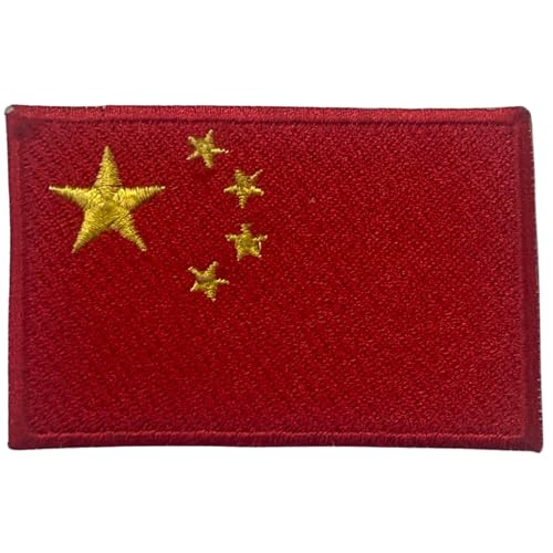 BeBuz Aufnäher mit Allländerflagge, bestickt, zum Aufbügeln/Aufnähen auf Nationalflaggen, Weltlandabzeichen, Applikationen, Reise-Souvenir, Patch für Jacke, Rucksack, Hut, DIY Handwerk (China-Flagge) BeBuz Aufnäher mit Allländerflagge, bestickt, zum Aufbügeln/Aufnähen auf Nationalflaggen, Weltlandabzeichen, Applikationen, Reise-Souvenir, Patch für Jacke, Rucksack, Hut, DIY Handwerk (China-Flagge) von Be Buz