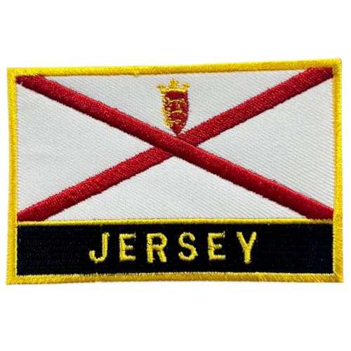 BeBuz Aufnäher mit UK-Flagge von County, 9,5 cm x 6 cm, bestickt, zum Aufbügeln oder Aufnähen, strapazierfähiger Stoff, Applikation für Jacken, Rucksäcke, Hüte und Kleidung (Jersey) von Be Buz
