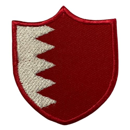 BeBuz Bahrain Shield Flag Patch Embroidered Iron Sew On Badge National Emblem Tactical Military Moral Patch for Jackets, Backpacks, Hats, and Clothing 6.3 x 5.5 cm BeBuz Bahrain Shield Flag Patch Embroidered Iron Sew On Badge National Emblem Tactical Military Moral Patch for Jackets, Backpacks, Hats, and Clothing 6.3 x 5.5 cm von Be Buz