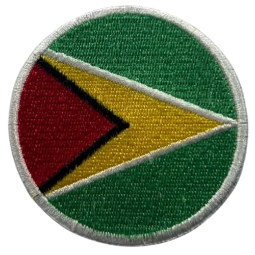 BeBuz Guyana Flagge Patch Rund/Kreis 6cm Besticktes Bügelbild Aufbügler Aufnäher Abzeichen Militär Taktisches Emblem Abzeichen für Jacken Rucksäcke Hüte Kleidung BeBuz Guyana Flagge Patch Rund/Kreis 6cm Besticktes Bügelbild Aufbügler Aufnäher Abzeichen Militär Taktisches Emblem Abzeichen für Jacken Rucksäcke Hüte Kleidung von Be Buz