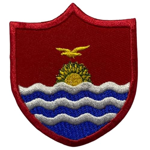 BeBuz Kiribati Shield Flag Patch bestickt Eisen Sew On Badge National Emblem Tactical Military Moral Patch für Jacken, Rucksäcke, Hüte und Kleidung 6,3 x 5,5 cm BeBuz Kiribati Shield Flag Patch bestickt Eisen Sew On Badge National Emblem Tactical Military Moral Patch für Jacken, Rucksäcke, Hüte und Kleidung 6,3 x 5,5 cm von Be Buz