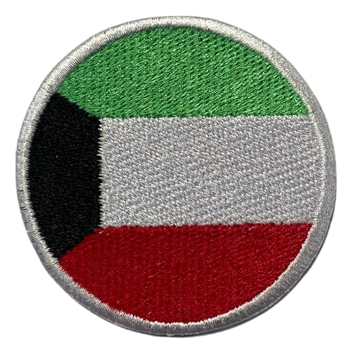 BeBuz Kuwait Flagge Patch Rund/Kreis 6cm Besticktes Bügelbild Aufbügler Aufbügler Aufnäher Abzeichen Militär Taktisches Emblem Abzeichen für Jacken Rucksäcke Hüte Kleidung BeBuz Kuwait Flagge Patch Rund/Kreis 6cm Besticktes Bügelbild Aufbügler Aufbügler Aufnäher Abzeichen Militär Taktisches Emblem Abzeichen für Jacken Rucksäcke Hüte Kleidung von Be Buz