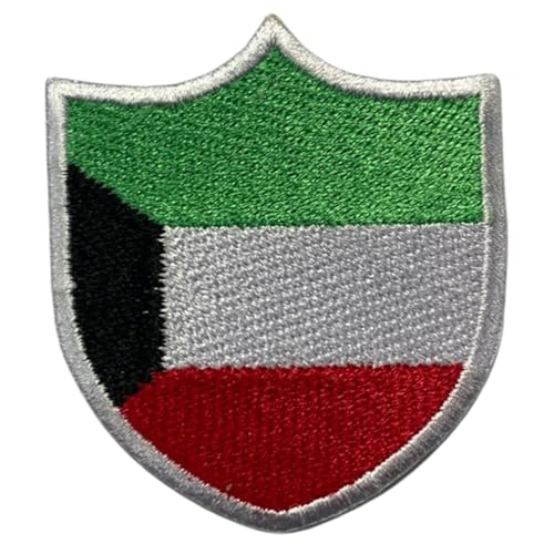 BeBuz Kuwait Shield Flag Patch Embroidered Iron Sew On Badge National Emblem Tactical Military Moral Patch for Jackets, Backpacks, Hats, and Clothing 6.3 x 5.5 cm BeBuz Kuwait Shield Flag Patch Embroidered Iron Sew On Badge National Emblem Tactical Military Moral Patch for Jackets, Backpacks, Hats, and Clothing 6.3 x 5.5 cm von Be Buz