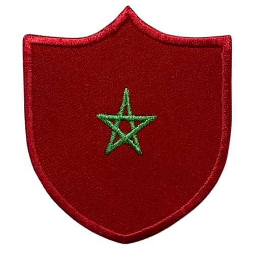 BeBuz Marokko Schild Flagge Patch bestickt Eisen Sew on Badge National Emblem Tactical Military Moral Patch für Jacken, Rucksäcke, Hüte und Kleidung 6,3 x 5,5 cm BeBuz Marokko Schild Flagge Patch bestickt Eisen Sew on Badge National Emblem Tactical Military Moral Patch für Jacken, Rucksäcke, Hüte und Kleidung 6,3 x 5,5 cm von Be Buz