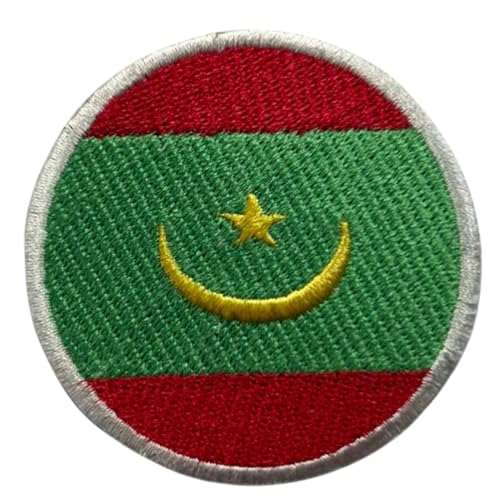 BeBuz Mauretanien Flagge Patch Rund/Kreis 6cm Besticktes Bügelbild Aufbügler Aufbügler Aufnäher Abzeichen Militär Taktisches Emblem Abzeichen für Jacken Rucksäcke Hüte Kleidung BeBuz Mauretanien Flagge Patch Rund/Kreis 6cm Besticktes Bügelbild Aufbügler Aufbügler Aufnäher Abzeichen Militär Taktisches Emblem Abzeichen für Jacken Rucksäcke Hüte Kleidung von Be Buz