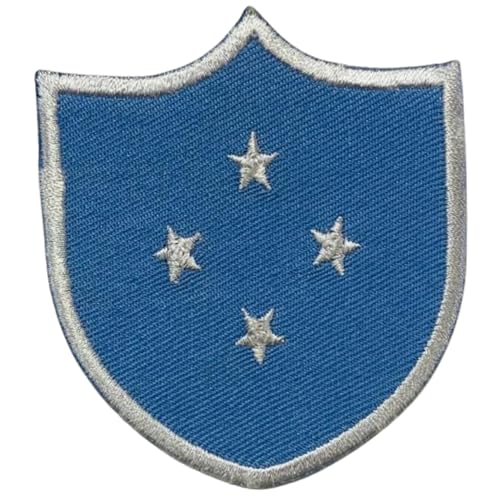 BeBuz Mikronesien Schild Flagge Patch bestickt Eisen Sew On Badge National Emblem Tactical Military Moral Patch für Jacken, Rucksäcke, Hüte und Kleidung 6,3 x 5,5 cm von Be Buz
