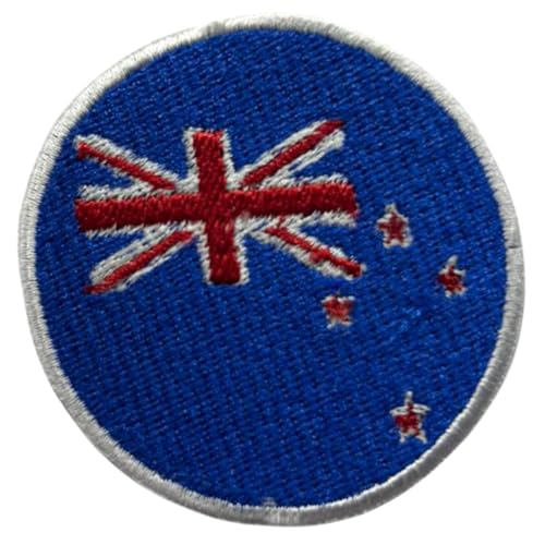 BeBuz Neuseeland Flagge Patch Rund/Kreis 6cm Besticktes Bügelbild Aufbügler Aufnäher Abzeichen Militär Taktisches Emblem Abzeichen für Jacken Rucksäcke Hüte Kleidung BeBuz Neuseeland Flagge Patch Rund/Kreis 6cm Besticktes Bügelbild Aufbügler Aufnäher Abzeichen Militär Taktisches Emblem Abzeichen für Jacken Rucksäcke Hüte Kleidung von Be Buz