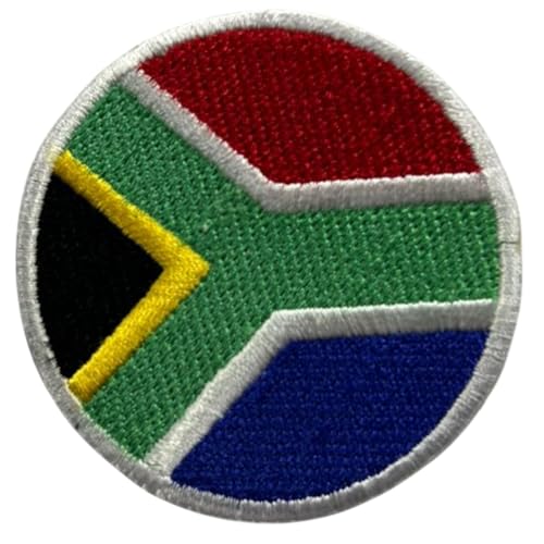 BeBuz Südafrika Flagge Patch Rund/Kreis 6cm Besticktes Bügelbild Aufnäher Aufbügler Aufnäher Militär Taktisches Emblem Abzeichen für Jacken Rucksäcke Hüte Kleidung BeBuz Südafrika Flagge Patch Rund/Kreis 6cm Besticktes Bügelbild Aufnäher Aufbügler Aufnäher Militär Taktisches Emblem Abzeichen für Jacken Rucksäcke Hüte Kleidung von Be Buz