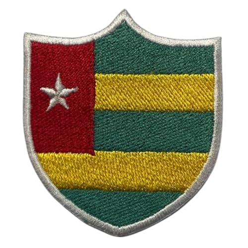 BeBuz Togo Shield Flag Patch Embroidered Iron Sew On Badge National Emblem Tactical Military Moral Patch for Jackets, Backpacks, Hats, and Clothing 6.3 x 5.5 cm BeBuz Togo Shield Flag Patch Embroidered Iron Sew On Badge National Emblem Tactical Military Moral Patch for Jackets, Backpacks, Hats, and Clothing 6.3 x 5.5 cm von Be Buz