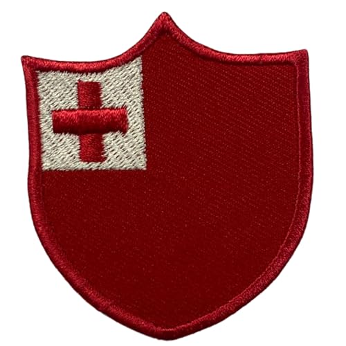 BeBuz Tonga Shield Flag Patch Embroidered Iron Sew On Badge National Emblem Tactical Military Moral Patch for Jackets, Backpacks, Hats, and Clothing 6.3 x 5.5 cm BeBuz Tonga Shield Flag Patch Embroidered Iron Sew On Badge National Emblem Tactical Military Moral Patch for Jackets, Backpacks, Hats, and Clothing 6.3 x 5.5 cm von Be Buz
