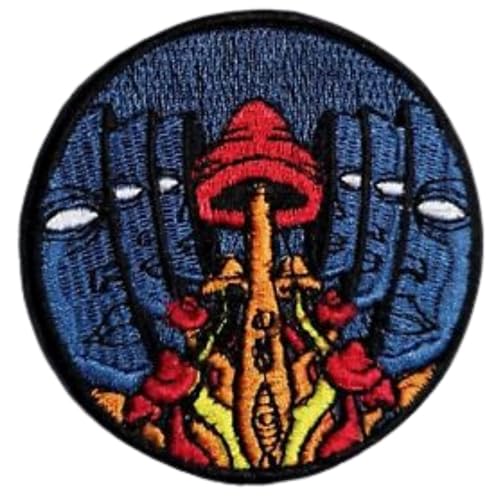 Bebuz Alien und Weltraum Stickerei Bügelbilder für Kleidung Aufnäher Applikation für DIY Handwerk Denim Jacken Jeans Rucksäcke von Be Buz