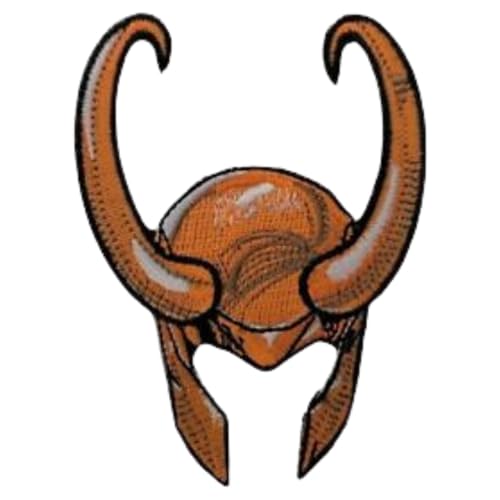 Bebuz Ancient Warrior Fighting Helmet Embroidery Iron On Patches for Clothing Sew-On Applique for DIY Crafts Denim Jackets Jeans Backpacks von Be Buz