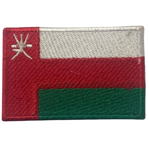 Bebuz Aufnäher mit Oman-Flagge, bestickt, zum Aufbügeln oder Aufnähen, Stoffreparatur-Flicken – Emblem von Be Buz