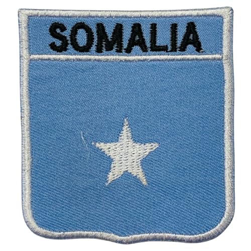 Bebuz Aufnäher mit Somalia-Nationalschild, bestickt, zum Aufbügeln, Patriotische Applikation, Emblem für Jacken, Hüte, Taschen, Militäruniformen Bebuz Aufnäher mit Somalia-Nationalschild, bestickt, zum Aufbügeln, Patriotische Applikation, Emblem für Jacken, Hüte, Taschen, Militäruniformen von Be Buz