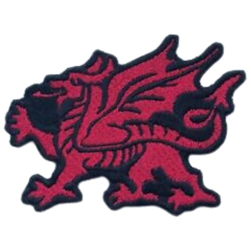 Bebuz Aufnäher zum Aufbügeln mit walisischem Drachen, zum Aufbügeln für Kleidung, zum Aufnähen, für DIY-Handwerk, Denimjacken, Jeans, Rucksäcke Bebuz Aufnäher zum Aufbügeln mit walisischem Drachen, zum Aufbügeln für Kleidung, zum Aufnähen, für DIY-Handwerk, Denimjacken, Jeans, Rucksäcke von Be Buz