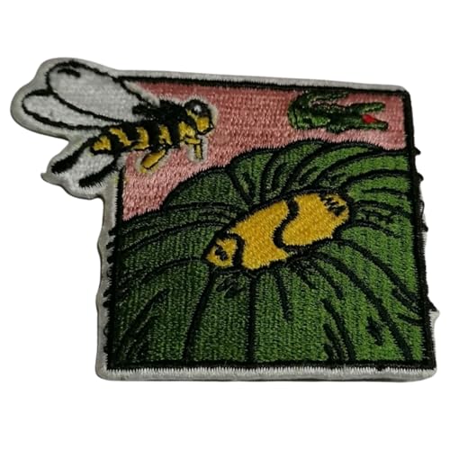 Bebuz Bee und Krokodil Stickerei Bügelbilder für Kleidung Aufnäher Applikation für DIY Handwerk Denim Jacken Jeans Rucksäcke Bebuz Bee und Krokodil Stickerei Bügelbilder für Kleidung Aufnäher Applikation für DIY Handwerk Denim Jacken Jeans Rucksäcke von Be Buz