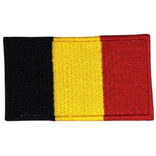 Bebuz Bestickter Aufnäher mit belgischer Flagge, zum Aufbügeln/Aufnähen, Stoffreparaturflicken, taktisches Militär-Emblem für Uniformen, Jacken und Ausrüstung Bebuz Bestickter Aufnäher mit belgischer Flagge, zum Aufbügeln/Aufnähen, Stoffreparaturflicken, taktisches Militär-Emblem für Uniformen, Jacken und Ausrüstung von Be Buz