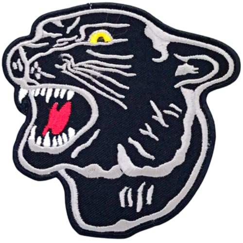 Bebuz Black Panther Stickerei Bügelbilder für Kleidung Aufnäher Applikation für DIY Handwerk Denim Jacken Jeans Rucksäcke von Be Buz