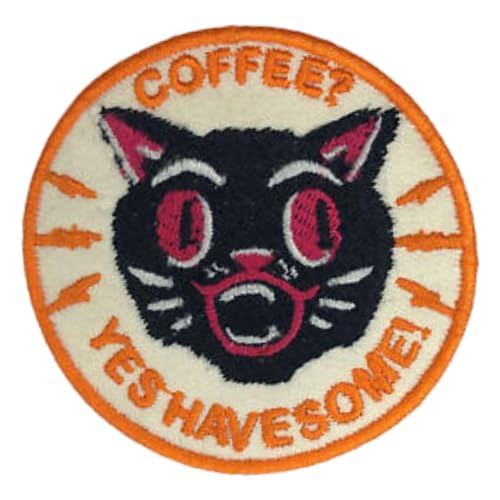 Bebuz Coffee? Yes Have Some Embroidery Iron on Patches for Clothing Sew-On Applique for DIY Crafts Denim Jackets Jeans Backpacks von Be Buz