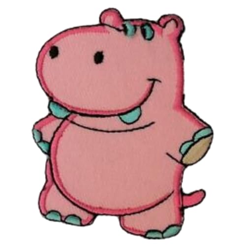 Bebuz Cute Animal Pink Hippo Embroidery Iron on Patches for Clothing Sew-On Applique for DIY Crafts Denim Jackets Jeans Backpacks Bebuz Cute Animal Pink Hippo Embroidery Iron on Patches for Clothing Sew-On Applique for DIY Crafts Denim Jackets Jeans Backpacks von Be Buz