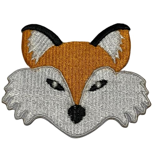 Bebuz Fuchs Gesicht Stickerei Bügelflicken für Kleidung Aufnäher Applikation für DIY Handwerk Denim Jacken Jeans Rucksäcke Bebuz Fuchs Gesicht Stickerei Bügelflicken für Kleidung Aufnäher Applikation für DIY Handwerk Denim Jacken Jeans Rucksäcke von Be Buz