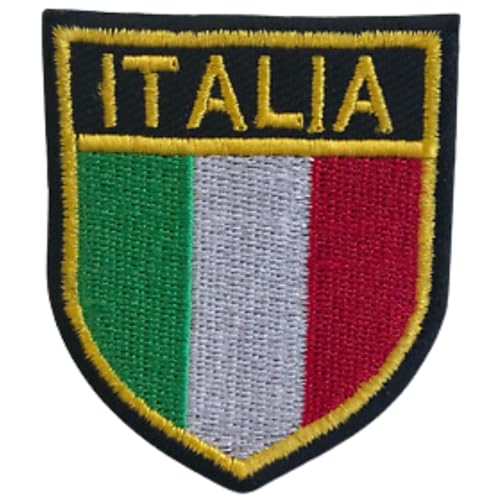 Bebuz Italienische Nationalflagge Stickerei Bügelflicken für Kleidung Aufnäher Applikation für DIY Handwerk Denim Jacken Jeans Rucksäcke Bebuz Italienische Nationalflagge Stickerei Bügelflicken für Kleidung Aufnäher Applikation für DIY Handwerk Denim Jacken Jeans Rucksäcke von Be Buz