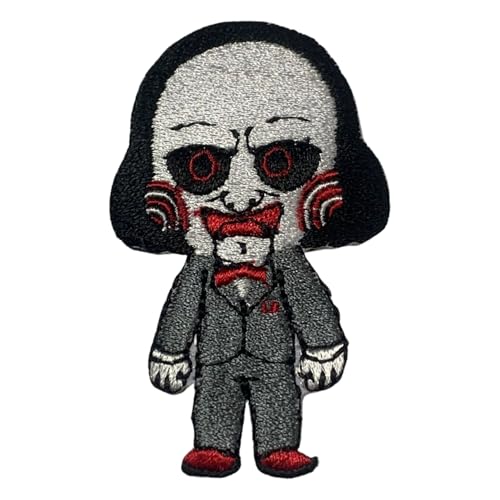 Bebuz Jigsaw Horror Embroidery Iron on Patches for Clothing Sew-On Applique for DIY Crafts Denim Jackets Jeans Backpacks Bebuz Jigsaw Horror Embroidery Iron on Patches for Clothing Sew-On Applique for DIY Crafts Denim Jackets Jeans Backpacks von Be Buz