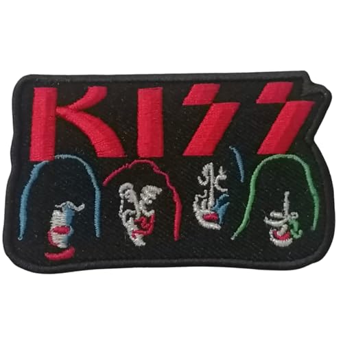 Bebuz Kiss Musik Stickerei Bügelbilder für Kleidung Aufnäher Applikation für DIY Handwerk Denim Jacken Jeans Rucksäcke Bebuz Kiss Musik Stickerei Bügelbilder für Kleidung Aufnäher Applikation für DIY Handwerk Denim Jacken Jeans Rucksäcke von Be Buz