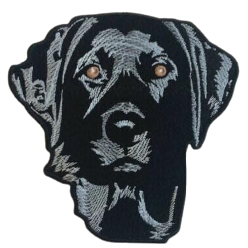 Bebuz Labrador-Aufnäher zum Aufbügeln, bestickt, zum Aufnähen Bebuz Labrador-Aufnäher zum Aufbügeln, bestickt, zum Aufnähen von Be Buz
