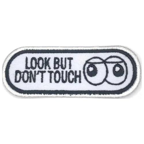 Bebuz Look But Don't Touch Stickerei Bügelbilder für Kleidung Aufnäher Applikation für DIY Handwerk Denim Jacken Jeans Rucksäcke Bebuz Look But Don't Touch Stickerei Bügelbilder für Kleidung Aufnäher Applikation für DIY Handwerk Denim Jacken Jeans Rucksäcke von Be Buz