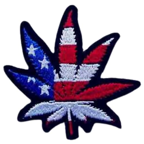 Bebuz Marihuana Blatt Amerikanische Flagge Stickerei Bügelbilder für Kleidung Aufnähen Applikation für DIY Handwerk Denim Jacken Jeans Rucksäcke Bebuz Marihuana Blatt Amerikanische Flagge Stickerei Bügelbilder für Kleidung Aufnähen Applikation für DIY Handwerk Denim Jacken Jeans Rucksäcke von Be Buz