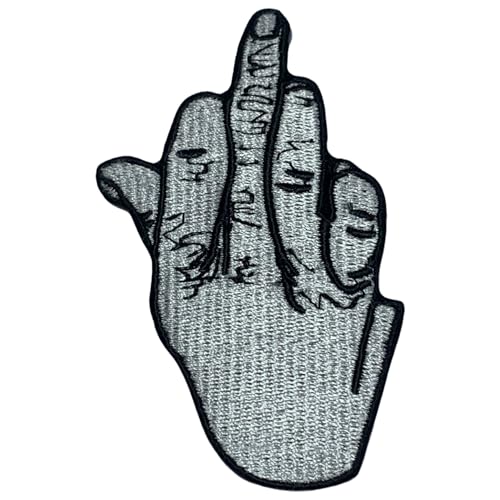 Bebuz Mittelfinger Stickerei Bügelbilder für Kleidung Aufnäher Applikation für DIY Handwerk Denim Jacken Jeans Rucksäcke Bebuz Mittelfinger Stickerei Bügelbilder für Kleidung Aufnäher Applikation für DIY Handwerk Denim Jacken Jeans Rucksäcke von Be Buz