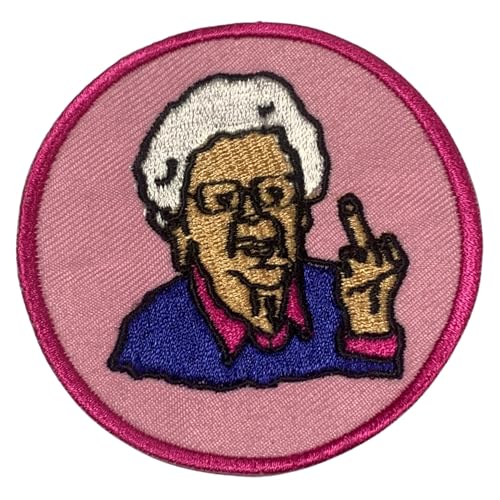 Bebuz Oma Spruch Lustige Slogan Stickerei Bügelbilder für Kleidung Aufnähen Applikation für DIY Handwerk Denim Jacken Jeans Rucksäcke von Be Buz
