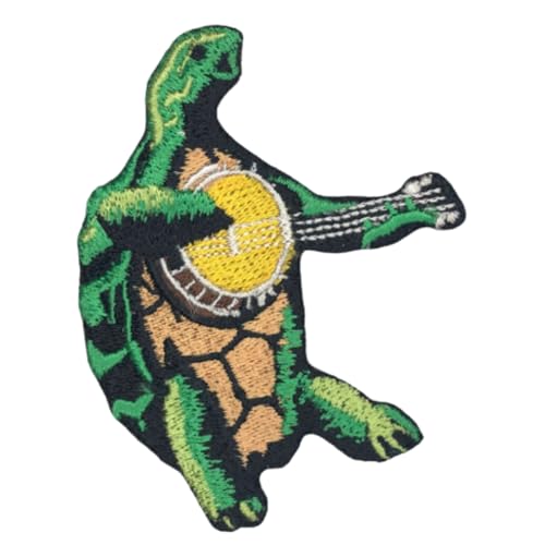 Bebuz Schildkröte Musik Stickerei Bügelbilder für Kleidung Aufnäher Applikation für DIY Handwerk Denim Jacken Jeans Rucksäcke Bebuz Schildkröte Musik Stickerei Bügelbilder für Kleidung Aufnäher Applikation für DIY Handwerk Denim Jacken Jeans Rucksäcke von Be Buz