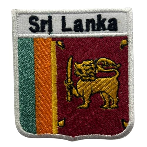 Bebuz Sri Lanka National Shield Flag Patch Embroidered Iron On Patches Sew On Badge Patriotic Applique Emblem for Jackets Hats Bags Military Uniforms Bebuz Sri Lanka National Shield Flag Patch Embroidered Iron On Patches Sew On Badge Patriotic Applique Emblem for Jackets Hats Bags Military Uniforms von Be Buz