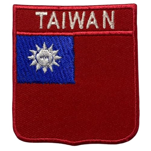 Bebuz Taiwan National Shield Flagge, bestickt, zum Aufbügeln oder Aufnähen, patriotische Applikation, Emblem für Jacken, Hüte, Taschen, Militäruniformen Bebuz Taiwan National Shield Flagge, bestickt, zum Aufbügeln oder Aufnähen, patriotische Applikation, Emblem für Jacken, Hüte, Taschen, Militäruniformen von Be Buz