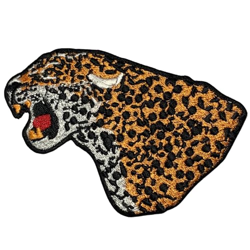 Bebuz Tiger Roaring Stickerei Bügelbilder für Kleidung Aufnäher Applikation für DIY Handwerk Denim Jacken Jeans Rucksäcke von Be Buz