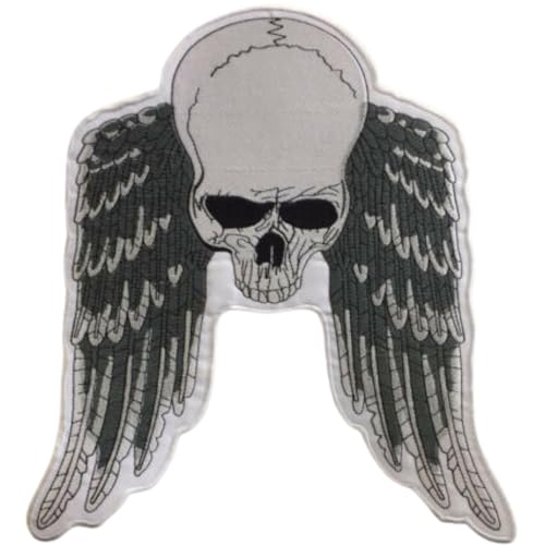 Bebuz Totenkopf mit Flügeln Stickerei Bügelbilder für Kleidung Aufnäher Applikation für DIY Handwerk Denim Jacken Jeans Rucksäcke Bebuz Totenkopf mit Flügeln Stickerei Bügelbilder für Kleidung Aufnäher Applikation für DIY Handwerk Denim Jacken Jeans Rucksäcke von Be Buz