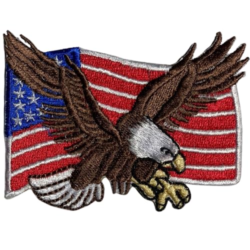 Bebuz USA Flagge Stickerei Bügelbilder für Kleidung Aufnäher Applikation für DIY Handwerk Denim Jacken Jeans Rucksäcke von Be Buz