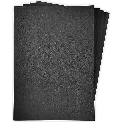 Be Creative A2 schwarzes Zuckerpapier, 250 Blatt, 100% recycelt, große Blätter von Be Creative