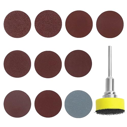 Be In Your Mind 200 Stück Schleifscheiben 2,5 cm 25 mm Klett-Schleifpapier mit 1/8 Zoll Schaft-Stützteller zum Polieren von Metall Holz Körnung 80/100/180/240/600/800/1000/1200/2000/3000 Be In Your Mind 200 Stück Schleifscheiben 2,5 cm 25 mm Klett-Schleifpapier mit 1/8 Zoll Schaft-Stützteller zum Polieren von Metall Holz Körnung 80/100/180/240/600/800/1000/1200/2000/3000 von Be In Your Mind