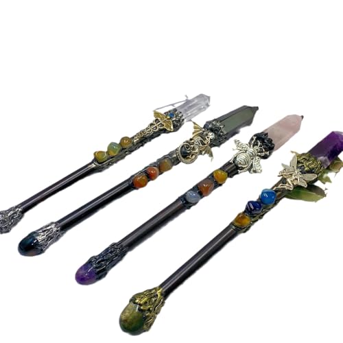 BeNtLi Heilkristall-Zauberstab – Amethyst-Zauberstab, 27 cm, Feenstab, NatüRlicher Amethyst-Zauberstab – Meditationskristall BeNtLi Heilkristall-Zauberstab – Amethyst-Zauberstab, 27 cm, Feenstab, NatüRlicher Amethyst-Zauberstab – Meditationskristall von BeNtLi