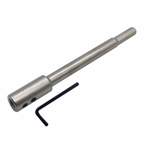 Forstner-Bit-Verlängerung, extra lange Bohrerverlängerung zum Hinzufügen von über 14 cm Bohrtiefe (17 cm für 3/8-Zoll-Rundschaft oder Sechskantschaft) von BeQell