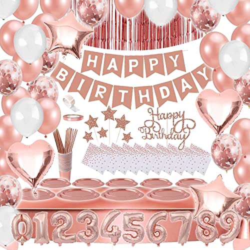 Bea's Party Rosegold Partygeschirr Geburtstagsdeko Rose gold pappteller rosa Konfetti Luftballons Geburtstag Deko Pappteller Partybecher Servietten Girlande Tischdecke Vorhänge Bea's Party Rosegold Partygeschirr Geburtstagsdeko Rose gold pappteller rosa Konfetti Luftballons Geburtstag Deko Pappteller Partybecher Servietten Girlande Tischdecke Vorhänge von Bea's Party