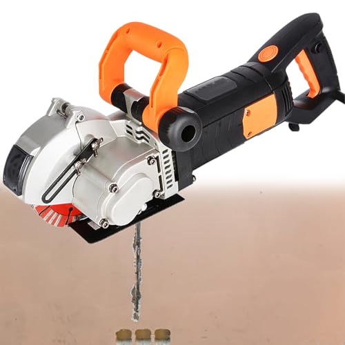 4800 W Elektrische Mauernutfräse, Wandnutenschneidemaschine, Betonnutenfräse, Schlitzmaschine, mit 5-teiligen Sägeblättern, für Ziegel, Granit, Marmor, Beton 4800 W Elektrische Mauernutfräse, Wandnutenschneidemaschine, Betonnutenfräse, Schlitzmaschine, mit 5-teiligen Sägeblättern, für Ziegel, Granit, Marmor, Beton von Beachtiful