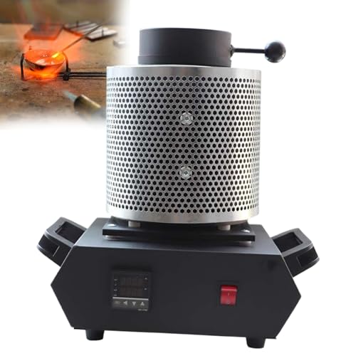 Beachtiful Verbesserter Goldschmelzofen, 3 kg Elektrischer Digitaler Schmelzofen 1600 W 1150 ℃ Schmelzofen-Kit, für Schmuck Edelmetalle Gold Silber Kupfer Aluminium Beachtiful Verbesserter Goldschmelzofen, 3 kg Elektrischer Digitaler Schmelzofen 1600 W 1150 ℃ Schmelzofen-Kit, für Schmuck Edelmetalle Gold Silber Kupfer Aluminium von Beachtiful