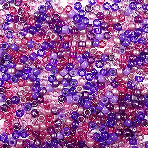 Pony-Perlen, hergestellt in den USA, 6 x 9 mm, Kunststoffperlen für Banner, Konzert-Festival-Armbänder, Halsketten, Schlüsselanhänger und Schmuck, Kunst und Handwerk, Haarflechten, 700 Perlen Pony-Perlen, hergestellt in den USA, 6 x 9 mm, Kunststoffperlen für Banner, Konzert-Festival-Armbänder, Halsketten, Schlüsselanhänger und Schmuck, Kunst und Handwerk, Haarflechten, 700 Perlen von Bead Bee