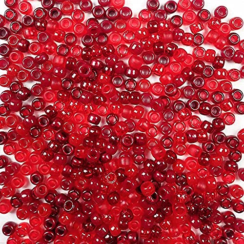 Red Berry Mix Pony-Perlen, hergestellt in den USA, 6 x 9 mm, Kunststoffperlen für Banner, Konzert-Festival-Armbänder, Halsketten, Schlüsselanhänger und Schmuck, Kunst und Handwerk, Haarflechten Red Berry Mix Pony-Perlen, hergestellt in den USA, 6 x 9 mm, Kunststoffperlen für Banner, Konzert-Festival-Armbänder, Halsketten, Schlüsselanhänger und Schmuck, Kunst und Handwerk, Haarflechten von Bead Bee