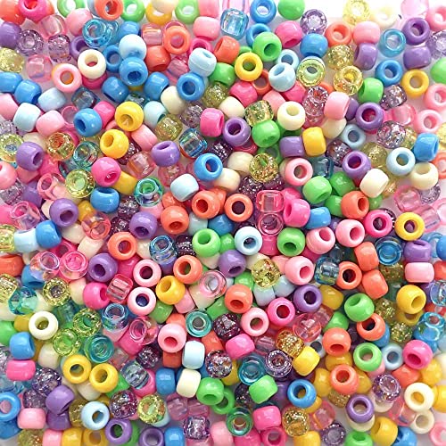 Süßes Konfetti-Mix-Pony-Perlen, hergestellt in den USA, 6 x 9 mm, Kunststoffperlen für Banner, Konzert-Festival-Armbänder, Halsketten, Schlüsselanhänger und Schmuck, Haarflechten, Kunst und Handwerk Süßes Konfetti-Mix-Pony-Perlen, hergestellt in den USA, 6 x 9 mm, Kunststoffperlen für Banner, Konzert-Festival-Armbänder, Halsketten, Schlüsselanhänger und Schmuck, Haarflechten, Kunst und Handwerk von Bead Bee