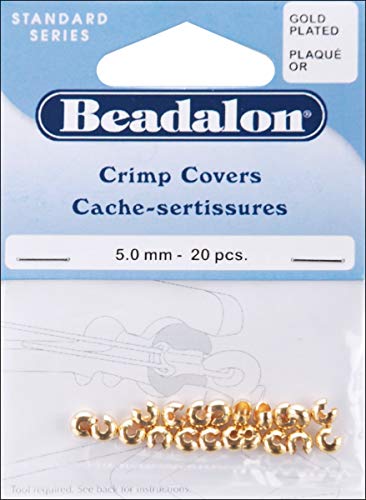 5mm-20/Pkg Gold Crimp Covers 349A-012 von Beadalon